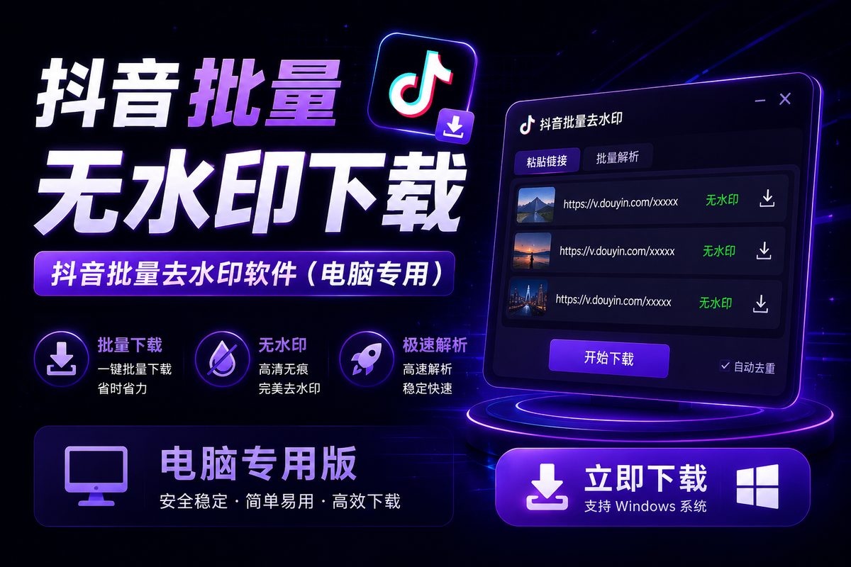 批量去水印下载