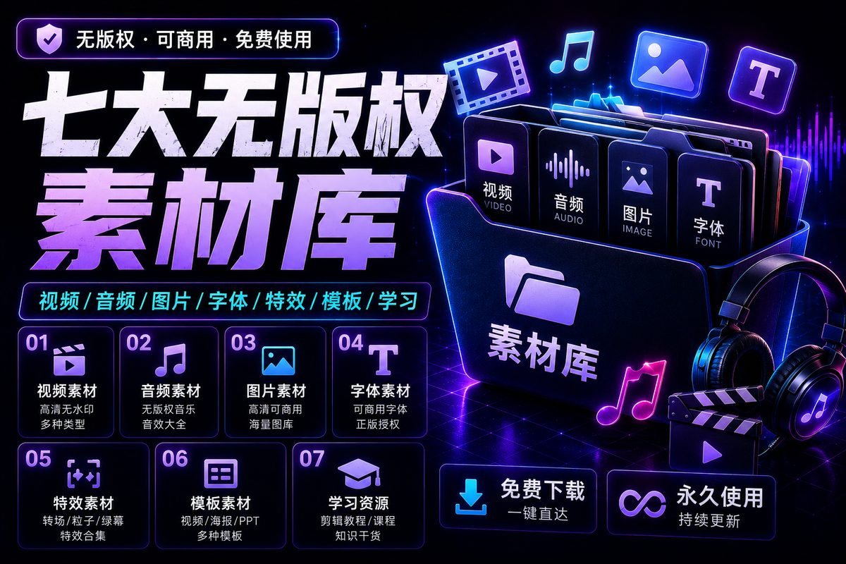 七大无版权素材库