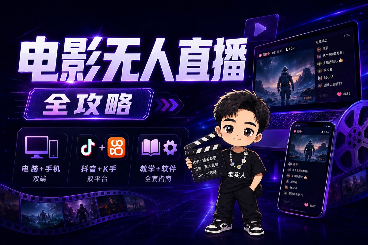 电影无人直播全攻略