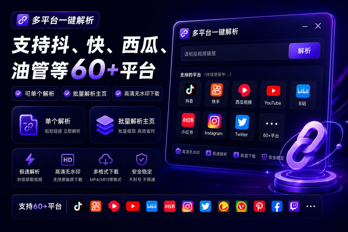 多平台一键解析