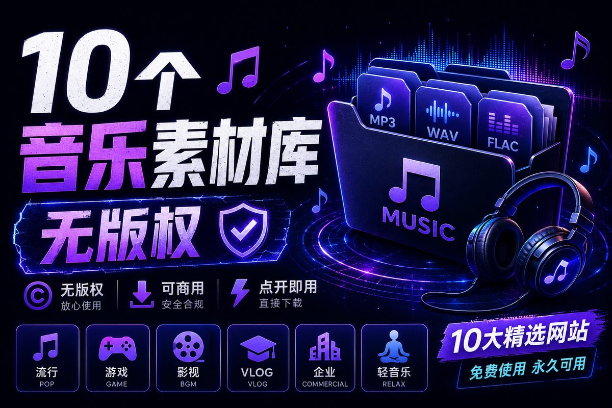10个无版权音乐素材库