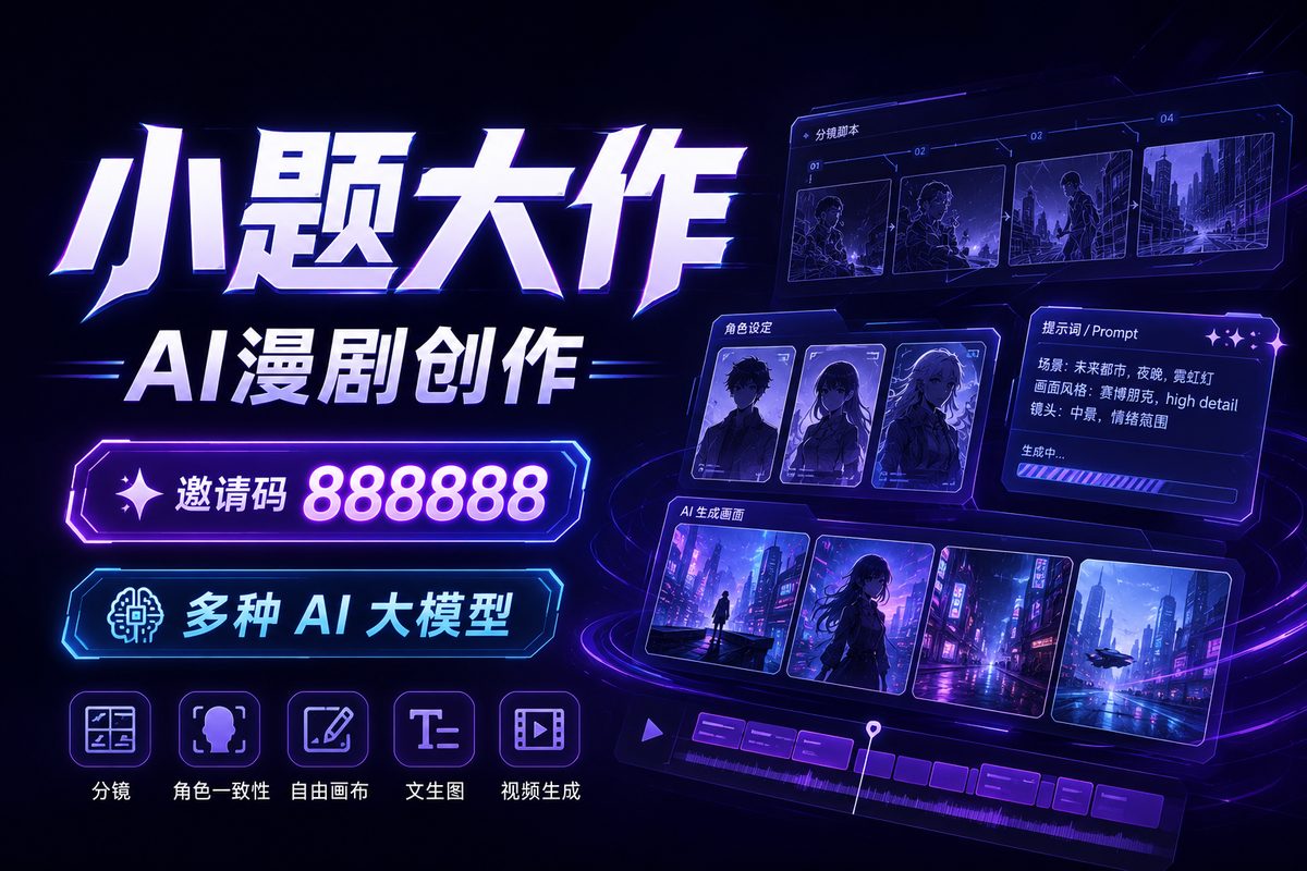 小题大作AI漫剧创作